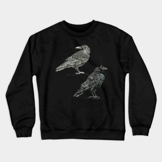 Crows. Crewneck Sweatshirt by FanitsaArt